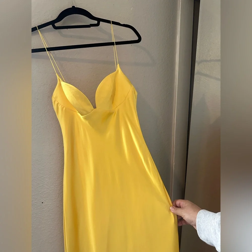 NWT Zara Yellow Maxi Dress - Picture 6 of 9